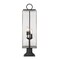 Z-Lite Sana 3 Light Outdoor Pier Mounted Fixture, Black And Seedy 592PHBR-533PM-BK - alternate 4